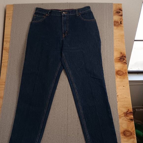 Levis 550 Vintage Jeans Womens 14M 33X31 Blue Relaxed Tapered High Western Y2K - Picture 4 of 15